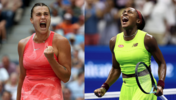 Die kommende Weltranglistenerste Aryna Sabalenka trifft im Finale der US Open auf Coco Gauff.