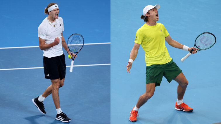 Alexander Zverev und Alex de Minaur kämpfen um den Einzug in das Endspiel des United Cups.