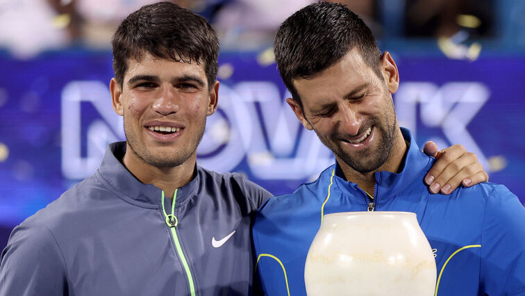 Carlos Alcaraz und Novak Djokovic treffen zum fünften Mal aufeinander