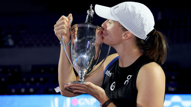 Iga Świątek dominierte das Endspiel der WTA-Finals gegen Jessica Pegula komplett.