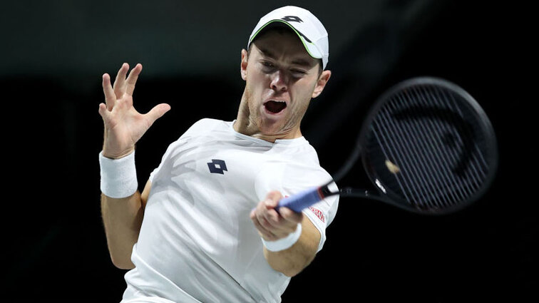 Dominik Koepfer in Diensten der deutschen Davis-Cup-Mannschaft