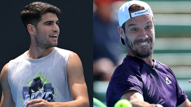 Carlos Alcaraz beschließt gegen Richard Gasquet die erste Runde bei den Australian Open 2024