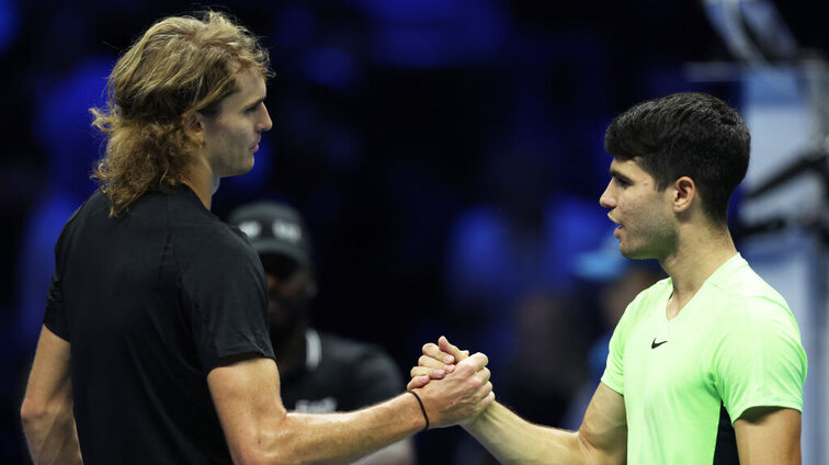 Alexander Zverev konnte von den sieben bisherigen Matches gegen Carlos Alcaraz vier für sich entscheiden.