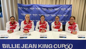 Team Österreich vor der Partie in Schwechat gegen Mexico.
