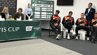 So sieht sie aus, die spektakuläre Auslosung eines Davis Cups