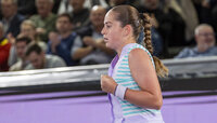 So langsam wird Jelena Ostapenko ihrer Favoritinnenrolle in Linz immer mehr gerecht