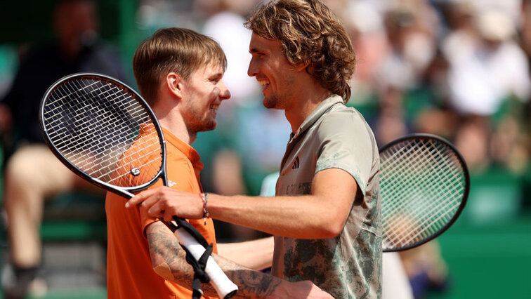 Zwei, die sich kennen und bestens verstehen: Alexander Bublik und Alexander Zverev